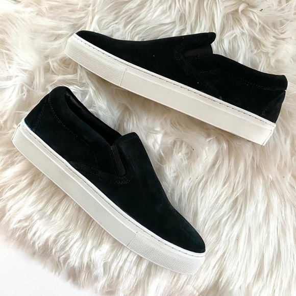 NWOT J/Slides Mens Suede Slip On Sneaker Black size 8 - Picture 5 of 5